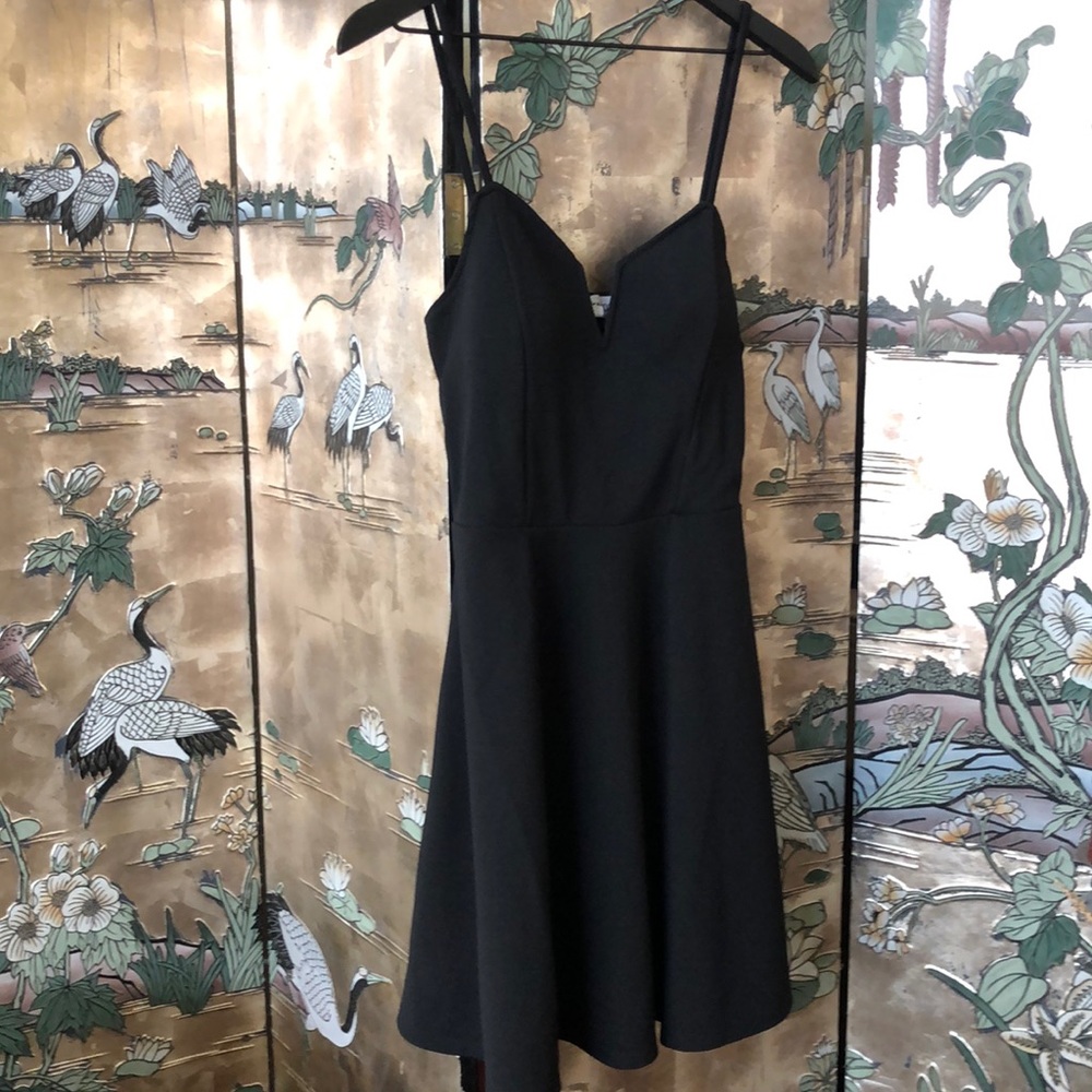 Gorgeous…black mini cocktail/party flare dress